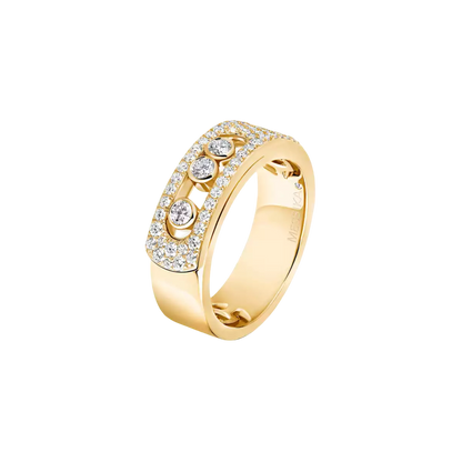 Move Noa Pavé Yellow Gold Diamond Ring