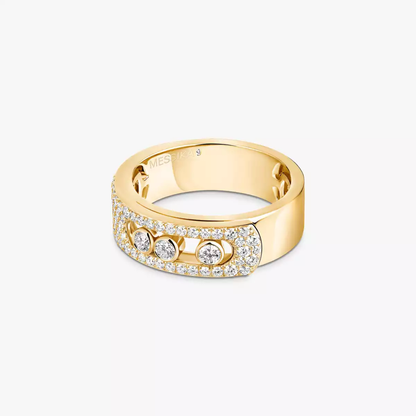 Move Noa Pavé Yellow Gold Diamond Ring