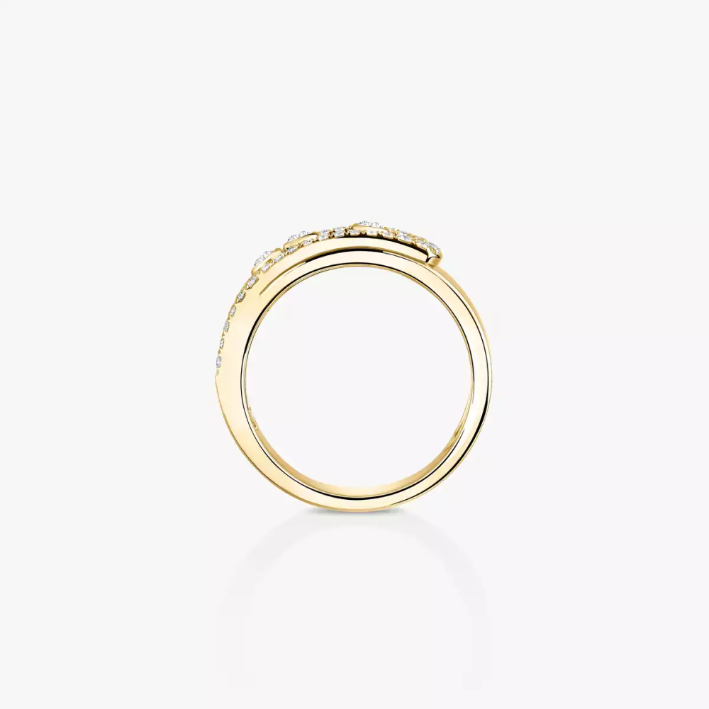 Move Noa Pavé Yellow Gold Diamond Ring