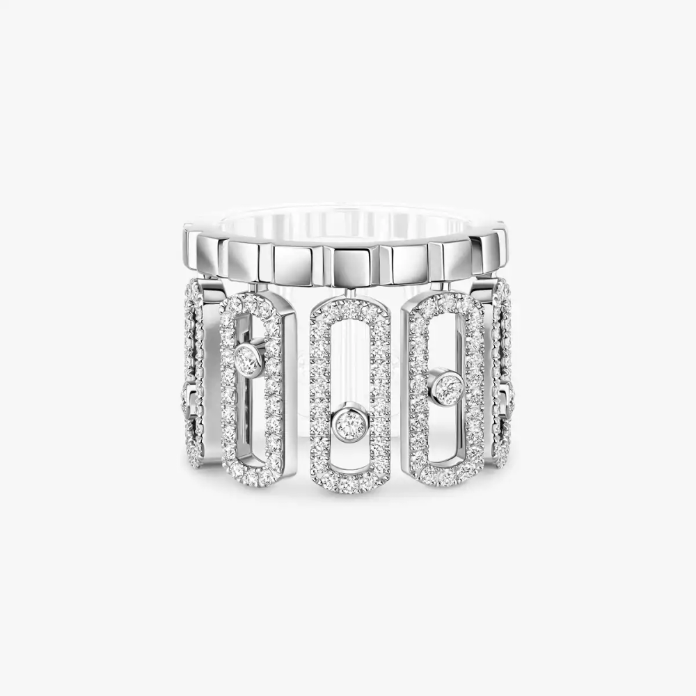Move Iconica Pavé White Gold Diamond Ring