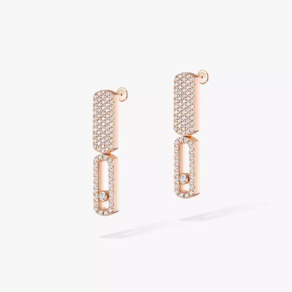 Boucles d'oreilles Imperial Move PM Boucles d'oreilles Diamant Or Rose