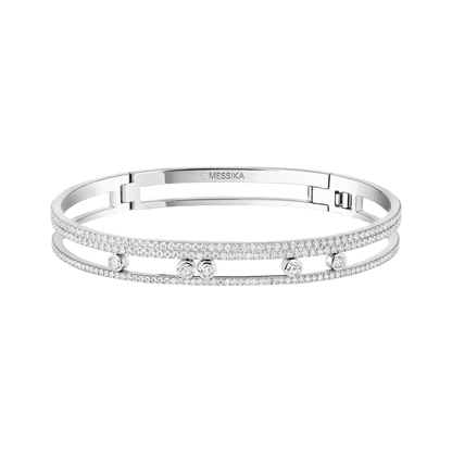 Move Romane Armreif Mit Diamanten ausgefasst Armband Diamant Weißgold