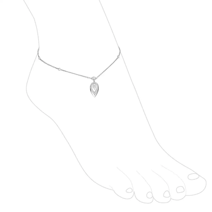 Fiery ankle bracelet