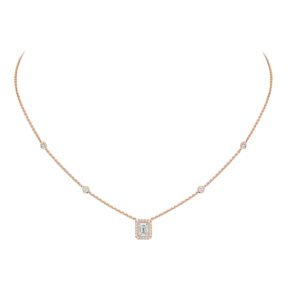 Joy emerald-cut diamond necklace