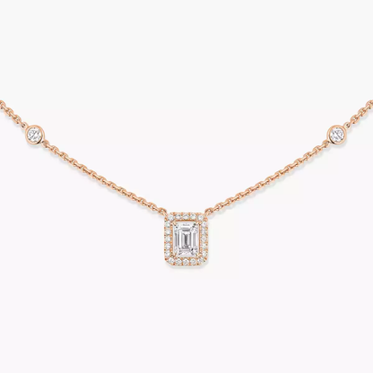 Joy emerald-cut diamond necklace