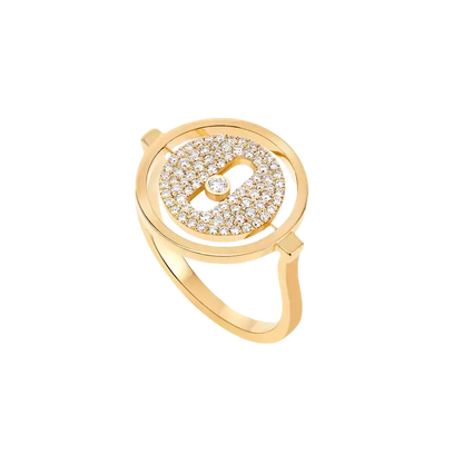 Lucky Move pavé ring small