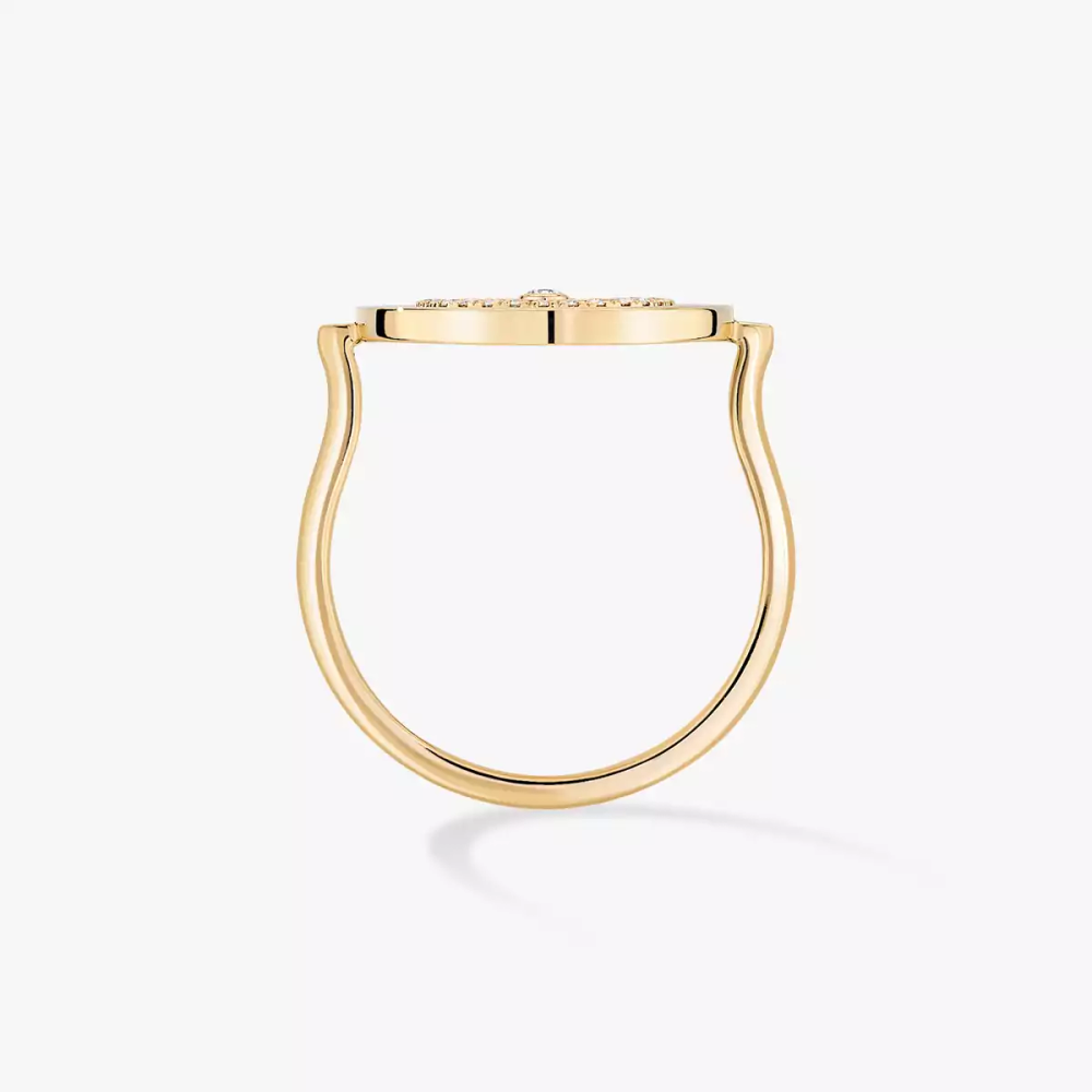 Lucky Move pavé ring small