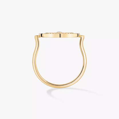 Lucky Move pavé ring small