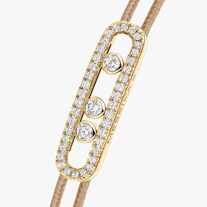 Messika CARE(S) Schnur Beige Mit Diamanten Ausgefasst