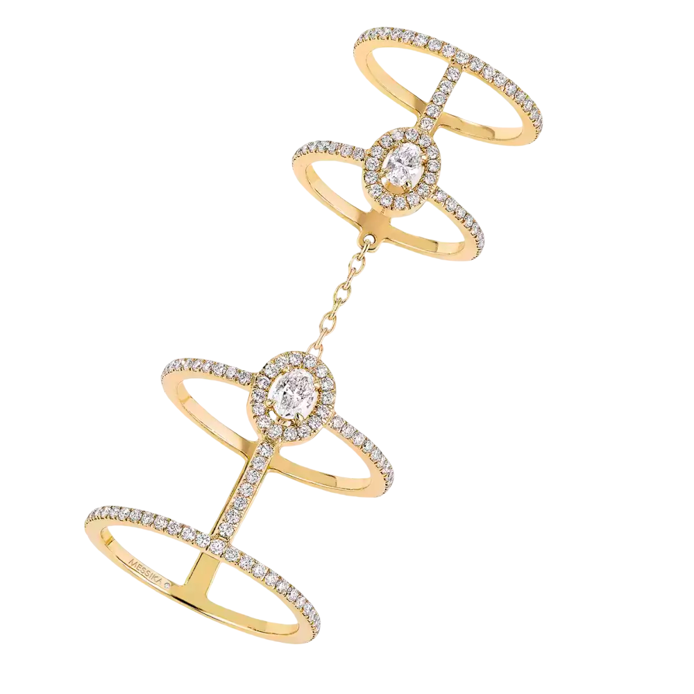 Glam'Azone Ring vielfache Trageweisen mit Diamanten ausgefasst