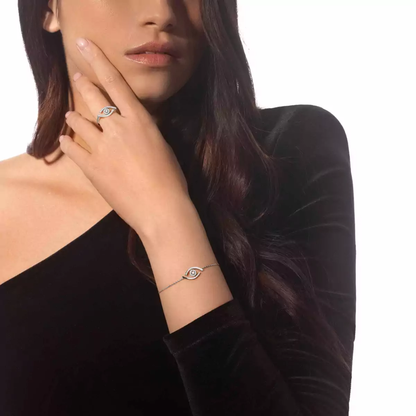 Lucky Eye pavé ring