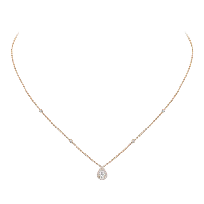 Joy 0.25ct Pink Gold Diamond Necklace