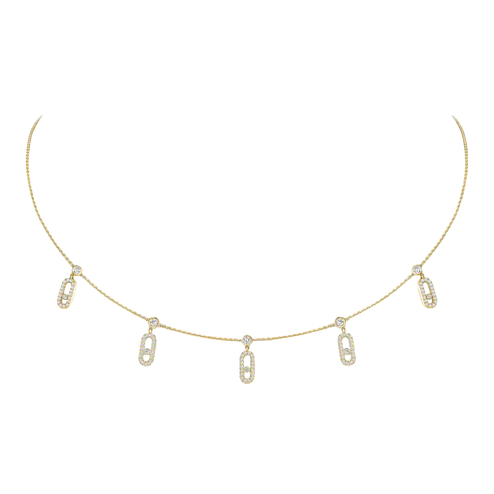 Move Uno pavé drop pendant choker