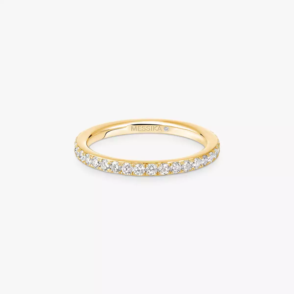 Gatsby Wedding Ring Yellow Gold Diamond Ring
