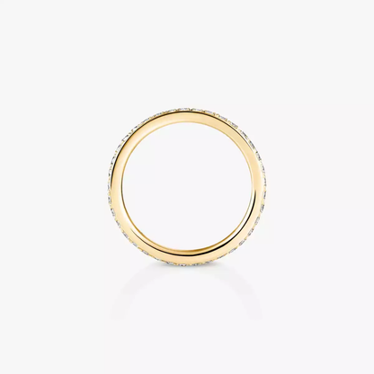 Gatsby Wedding Ring Yellow Gold Diamond Ring