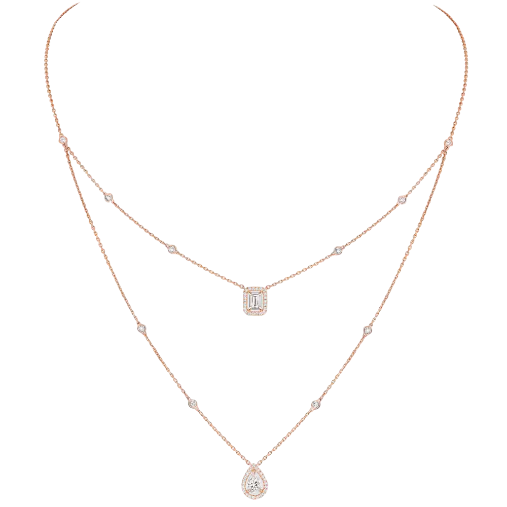 My Twin two-row necklace 2x 0.40ct
