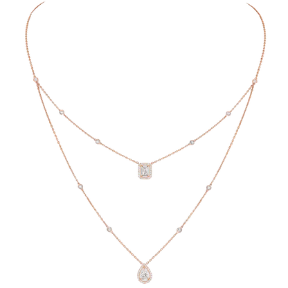 My Twin two-row necklace 2x 0.40ct