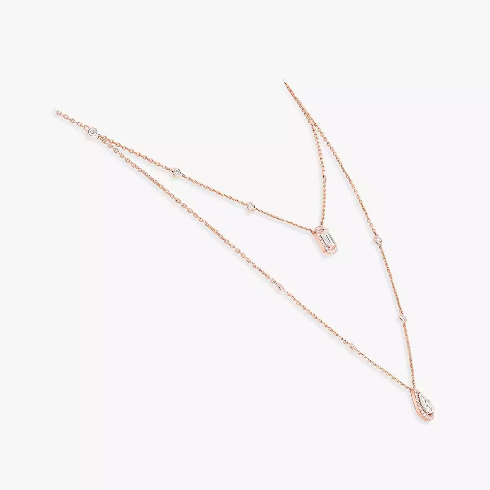 My Twin two-row necklace 2x 0.40ct