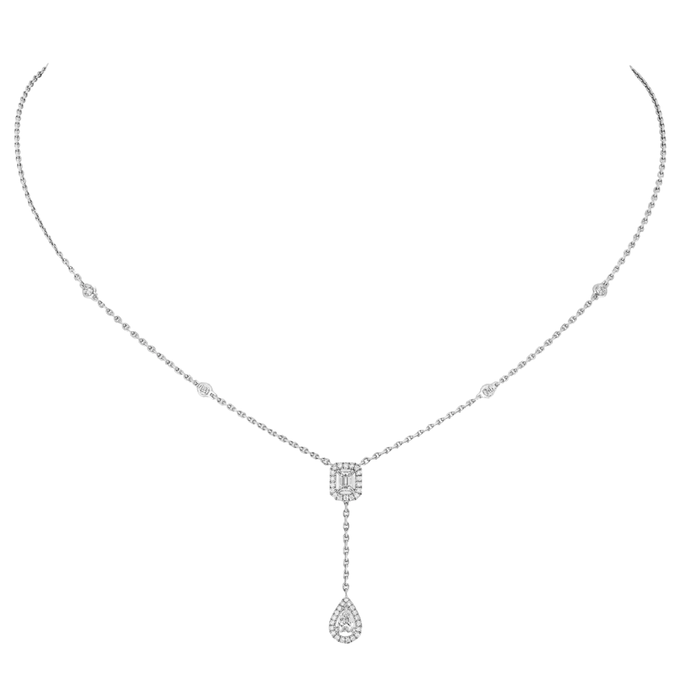 My Twin tie necklace 2x 0.10ct