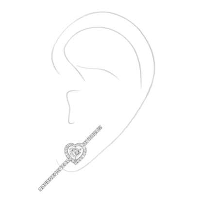 Mono boucle d'oreille Joy Boucles d'oreilles Diamant Or Blanc