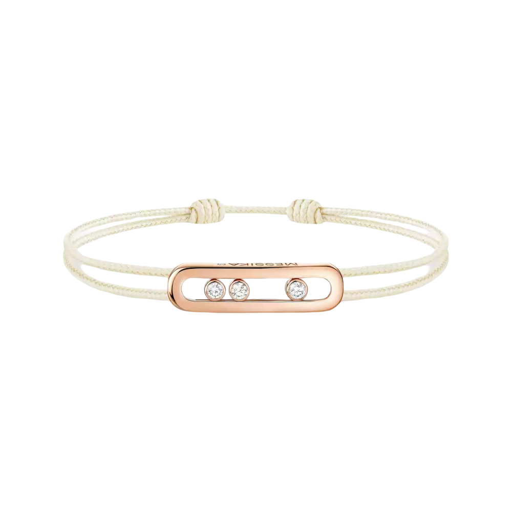 Messika Care(s) cream cord bracelet