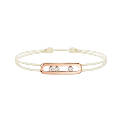 Messika Care(s) cream cord bracelet