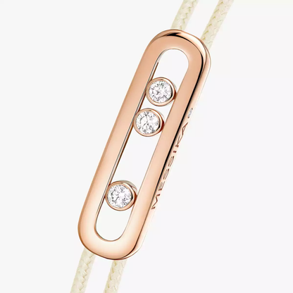 Messika Care(s) cream cord bracelet