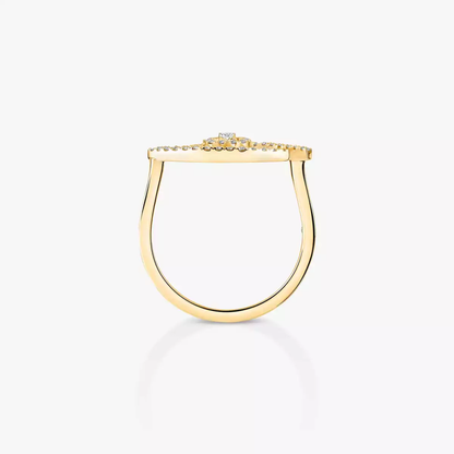 Bague pavée Lucky Eye Bague Diamant Or Jaune