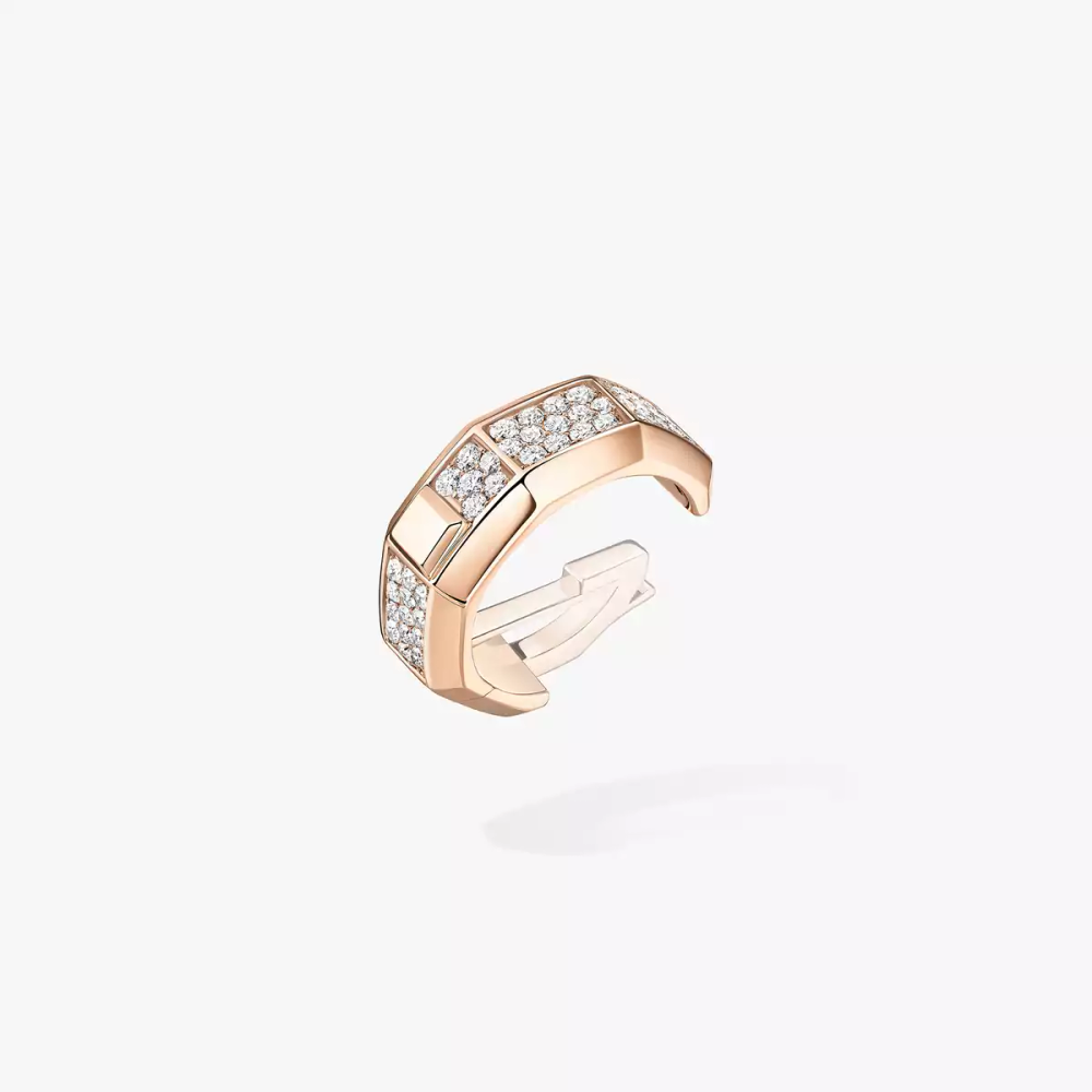 Mono clip milieu pavé Moderniste