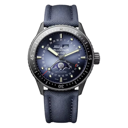 Fifty Fathoms Bathyscaphe Quantième Complet Phases de Lune