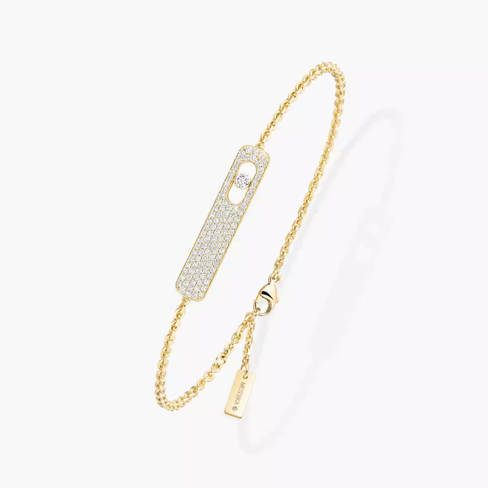 My First Diamond Pavé Bracelet Diamant Or Jaune