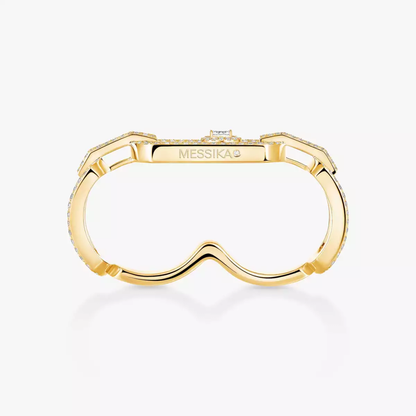 So Move Zwei-Finger Mit Diamanten Ausgefasst