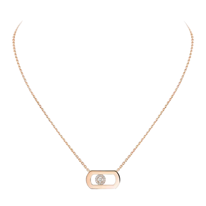 So Move Pink Gold Diamond Necklace