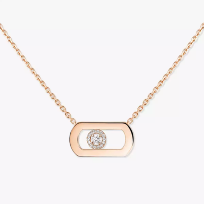 So Move Pink Gold Diamond Necklace
