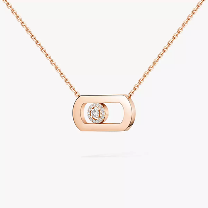 So Move Pink Gold Diamond Necklace