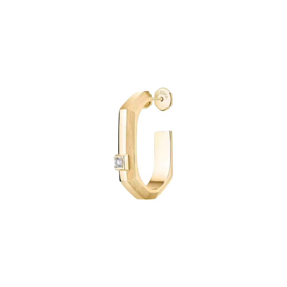 Moderniste single hoop earring small