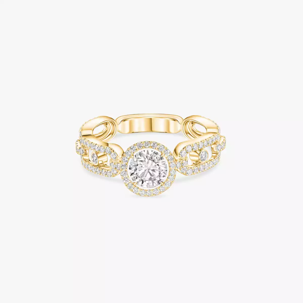 Move Link Solitaire 0.50ct Yellow Gold Diamond Ring