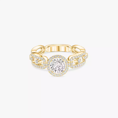 Move Link Solitaire 0.50ct Yellow Gold Diamond Ring