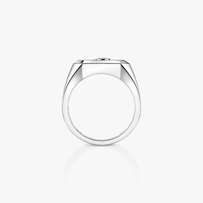 Move Titanium pavé signet ring