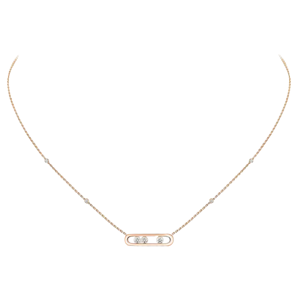 Collier Baby Move Collier Diamant Or Rose