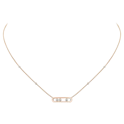 Collier Baby Move Collier Diamant Or Rose