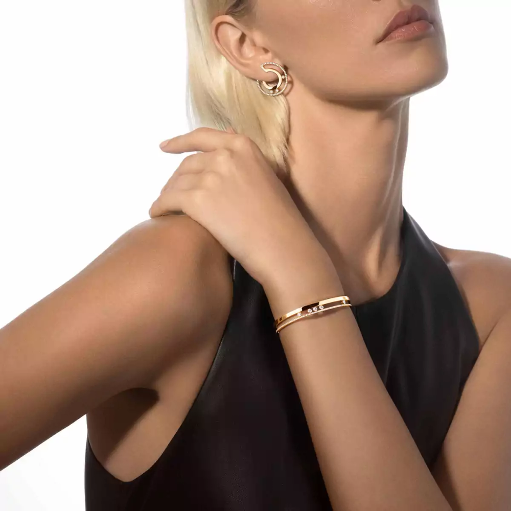 Move Romane Armband halb ausgefasst, kleines Modell