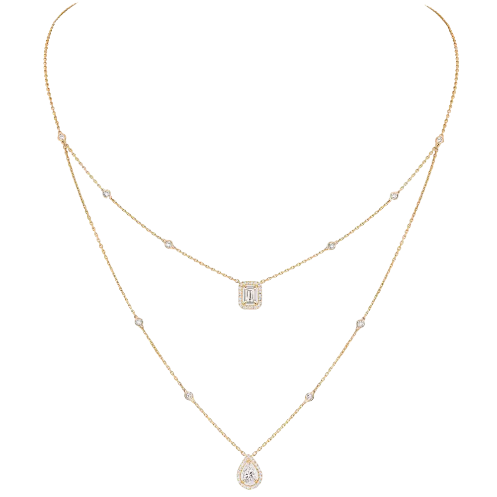 My Twin two-row necklace 2x 0.40ct