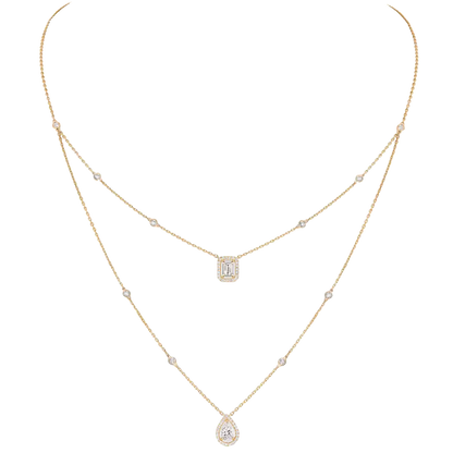 My Twin two-row necklace 2x 0.40ct