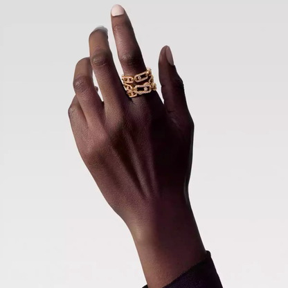 Bague trois rangs Move Link