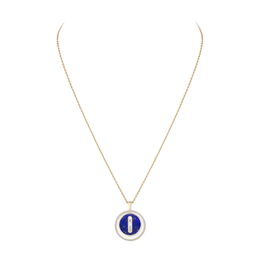 Lucky Move MM Lapislazuli Kette Diamant Gelbgold