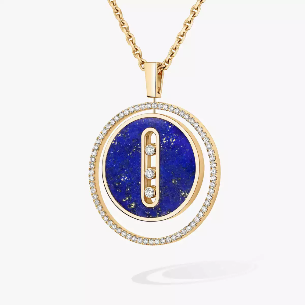 Lucky Move MM Lapislazuli Kette Diamant Gelbgold