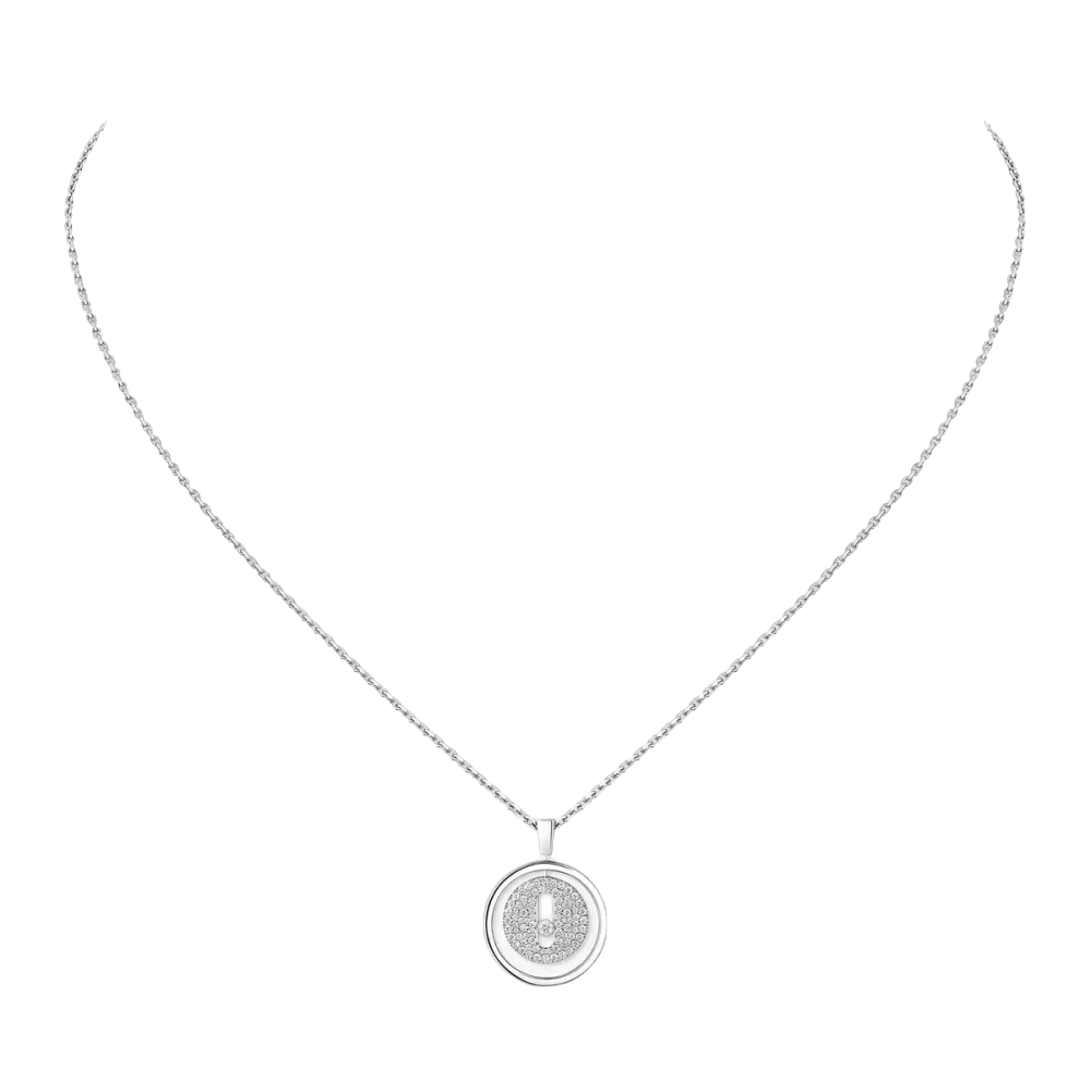 Lucky Move pavé necklace small