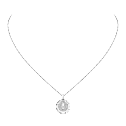 Lucky Move pavé necklace small