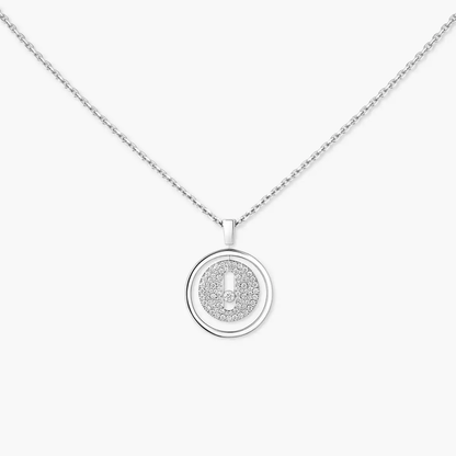 Lucky Move pavé necklace small